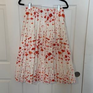 J Crew Flamingo Print Skirt
